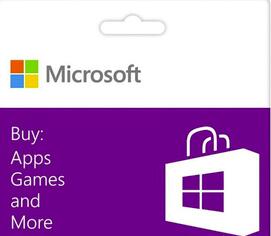 美国 Windows StoreGift Card微软商店礼品卡充值卡